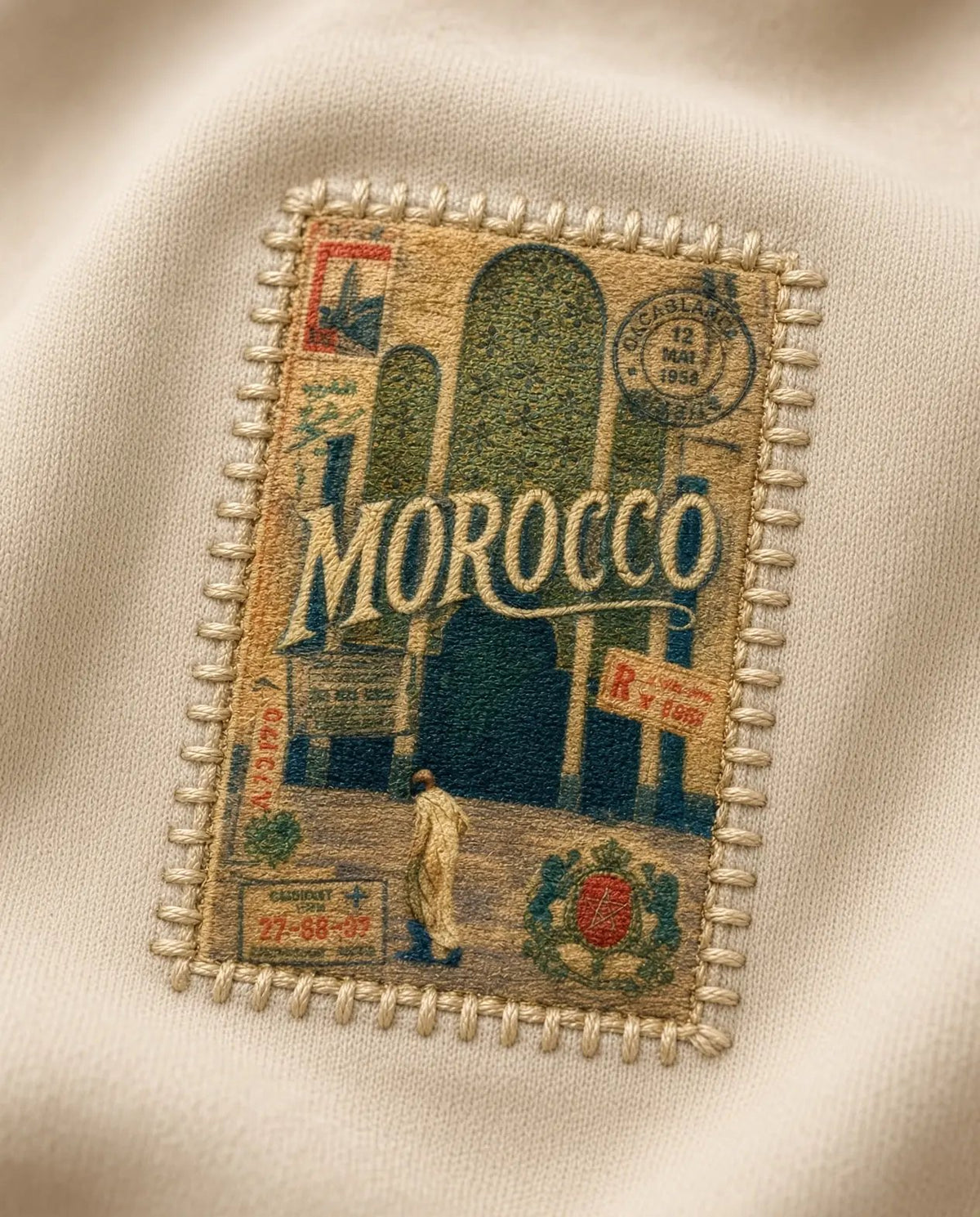 #Drop 2 - Sweat brodé Poste du Maghreb
