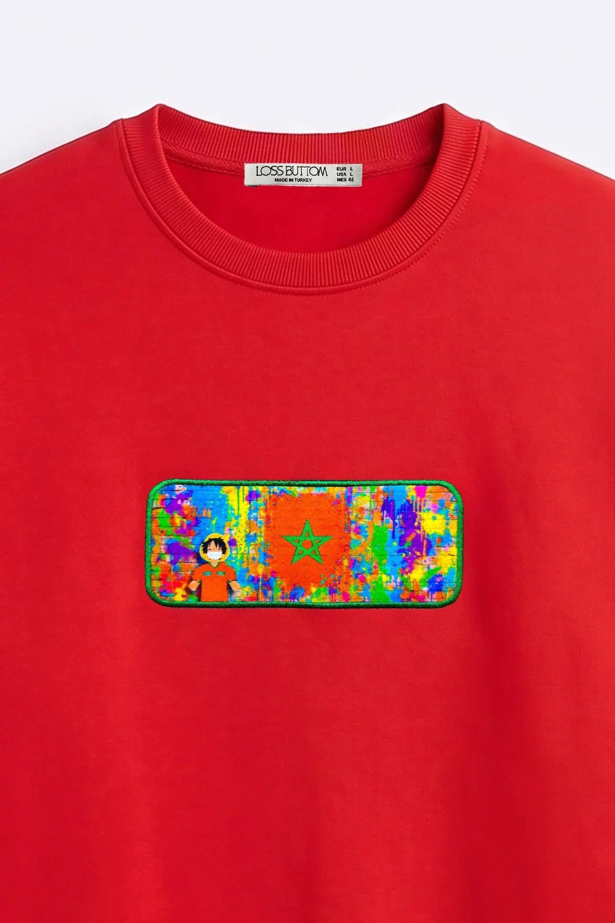 #Drop 1 Maroc - Sweat avec Patch Brodé Graffiti Mural